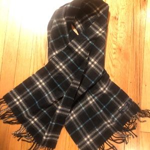Authentic Burberry 100% Cashmere Plaid Scarf